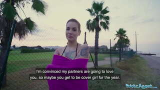 Көпшілік агент Силива Руби алады абсолютті соққы секс-видео ашық ауада